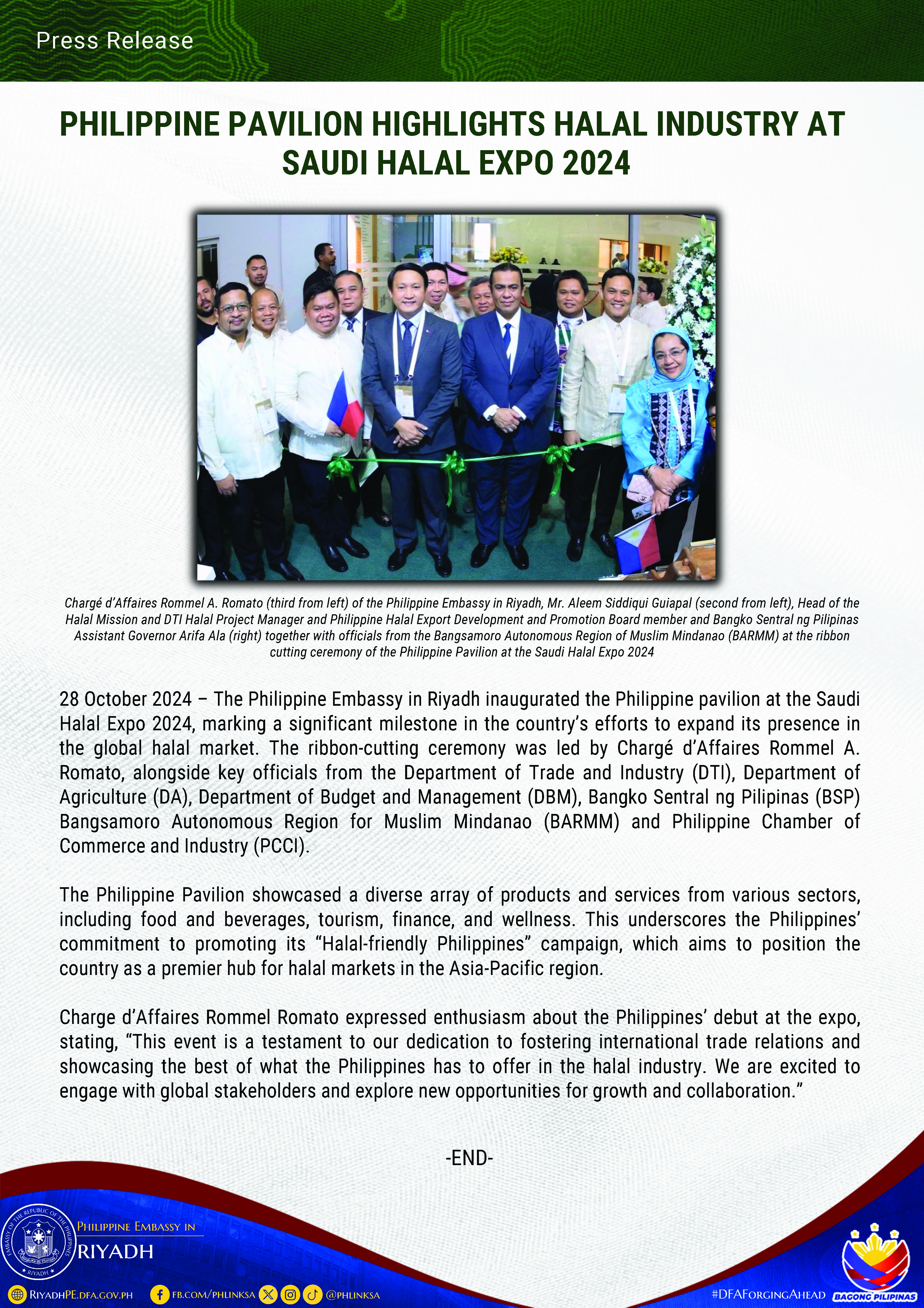 Philippine Pavilion Highlights Halal Industry at Saudi Halal Expo 2024 Page 1