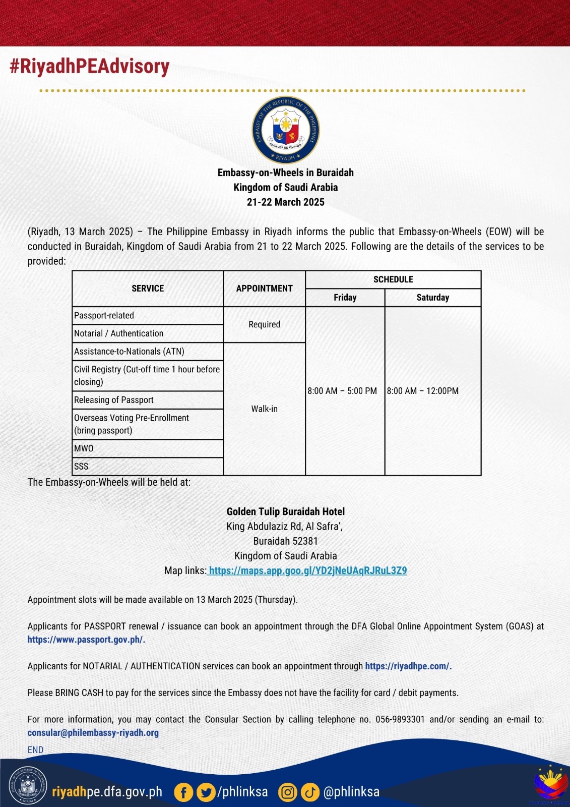 PR 010 2025 EMBASSY ON WHEELS BURAIDAH 21 22 MARCH 2025 2