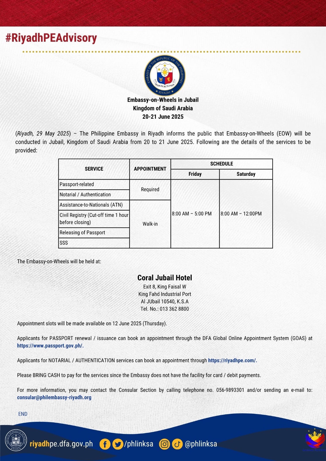PR 025 2025 Embassy on Wheels in Jubail 20 21 June 2025