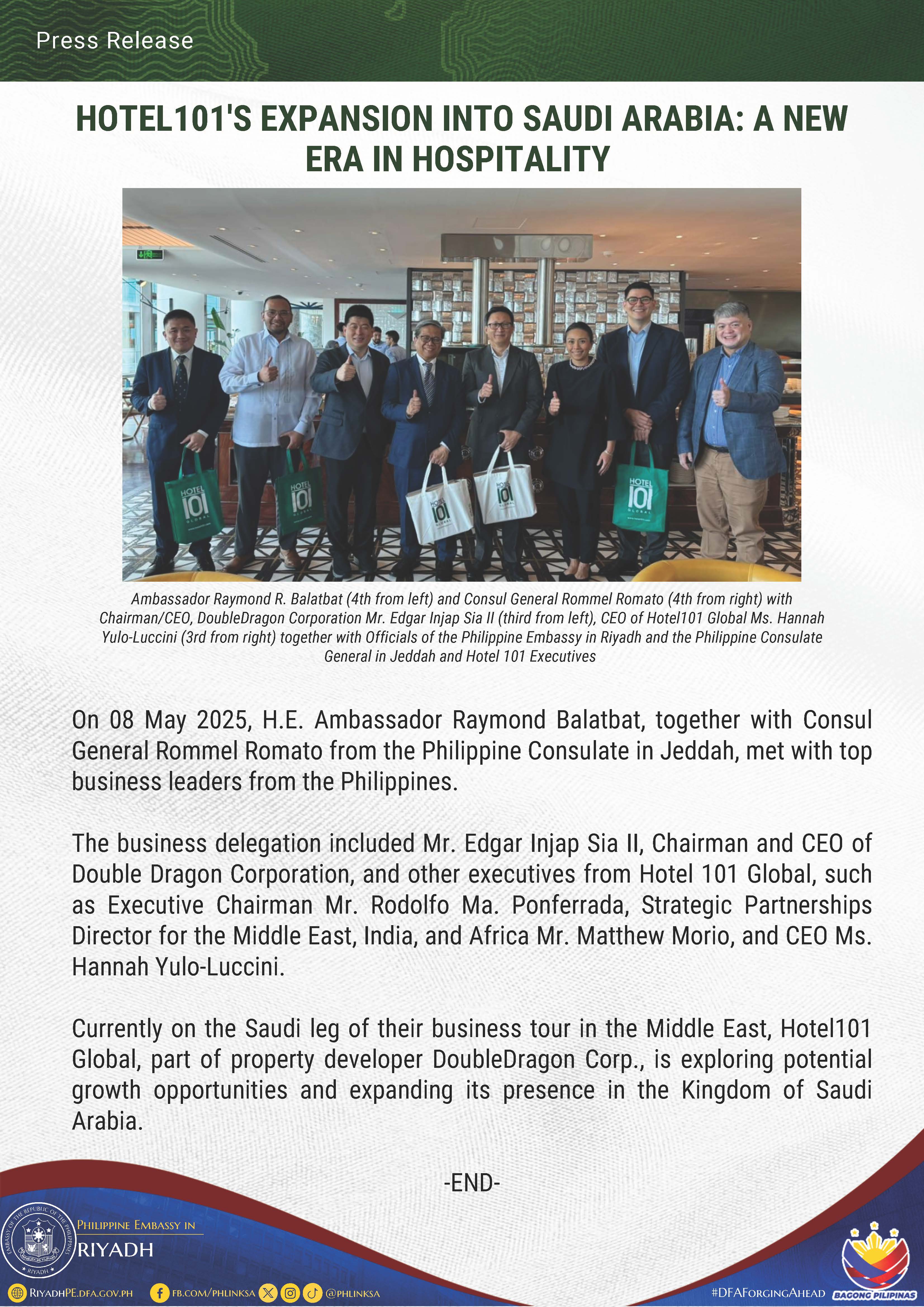 PR 022 2025 HOTEL 101S EXPANSION INTO SAUDI ARABIA A NEW ERA IN HOSPITALITY