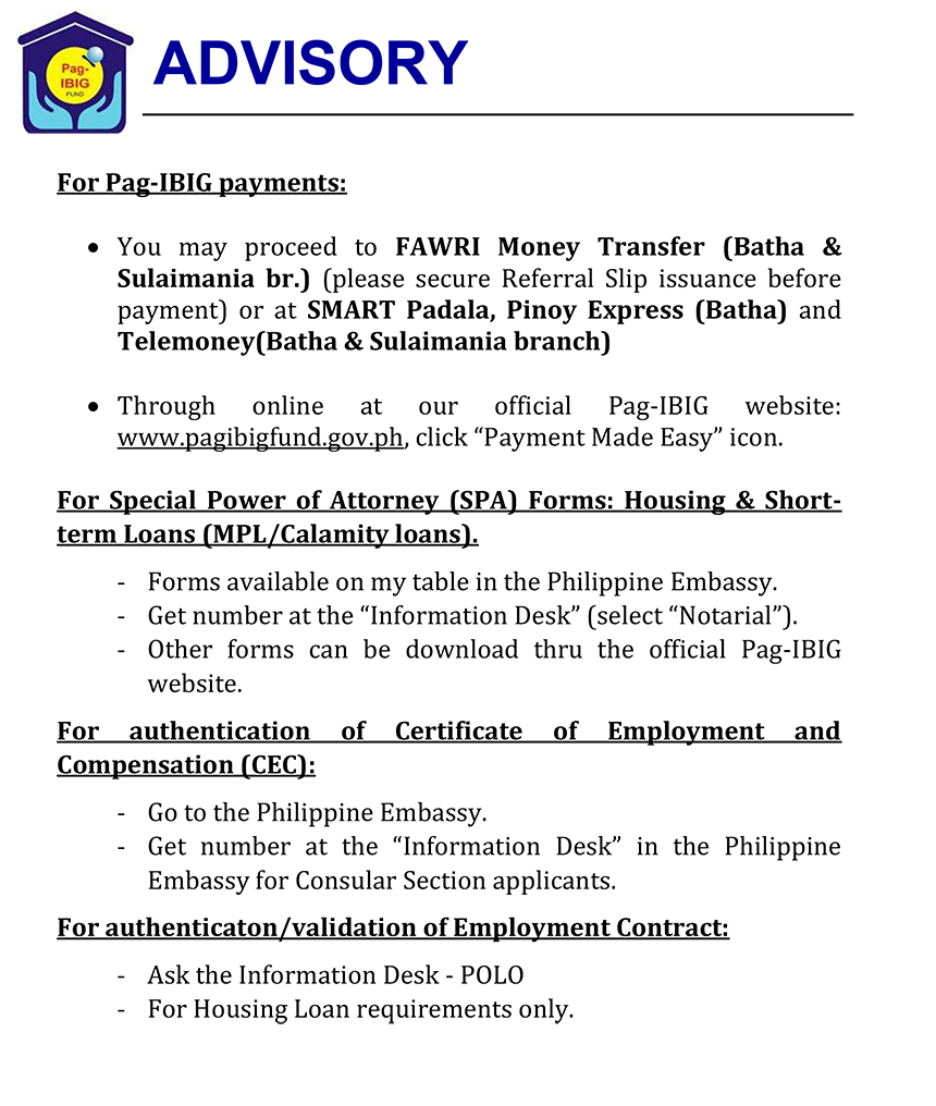 ADVISORY LEAVE APR3