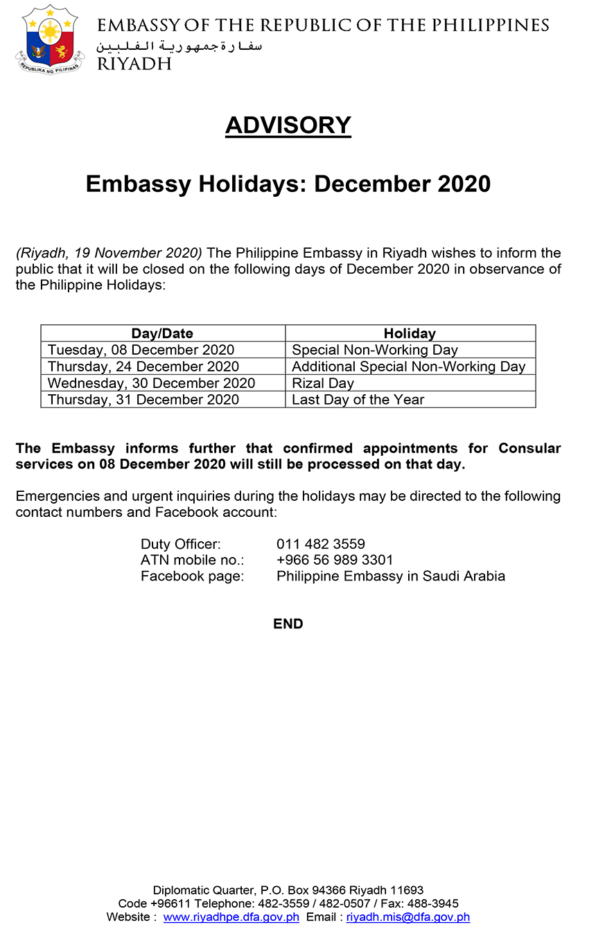 Advisory December Holidays1