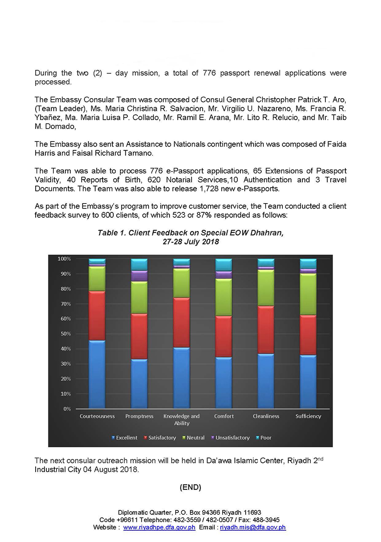 PR 093 2018 Special Embassy on Wheels Processes 1514 Consular Services in Dhahran Page 2