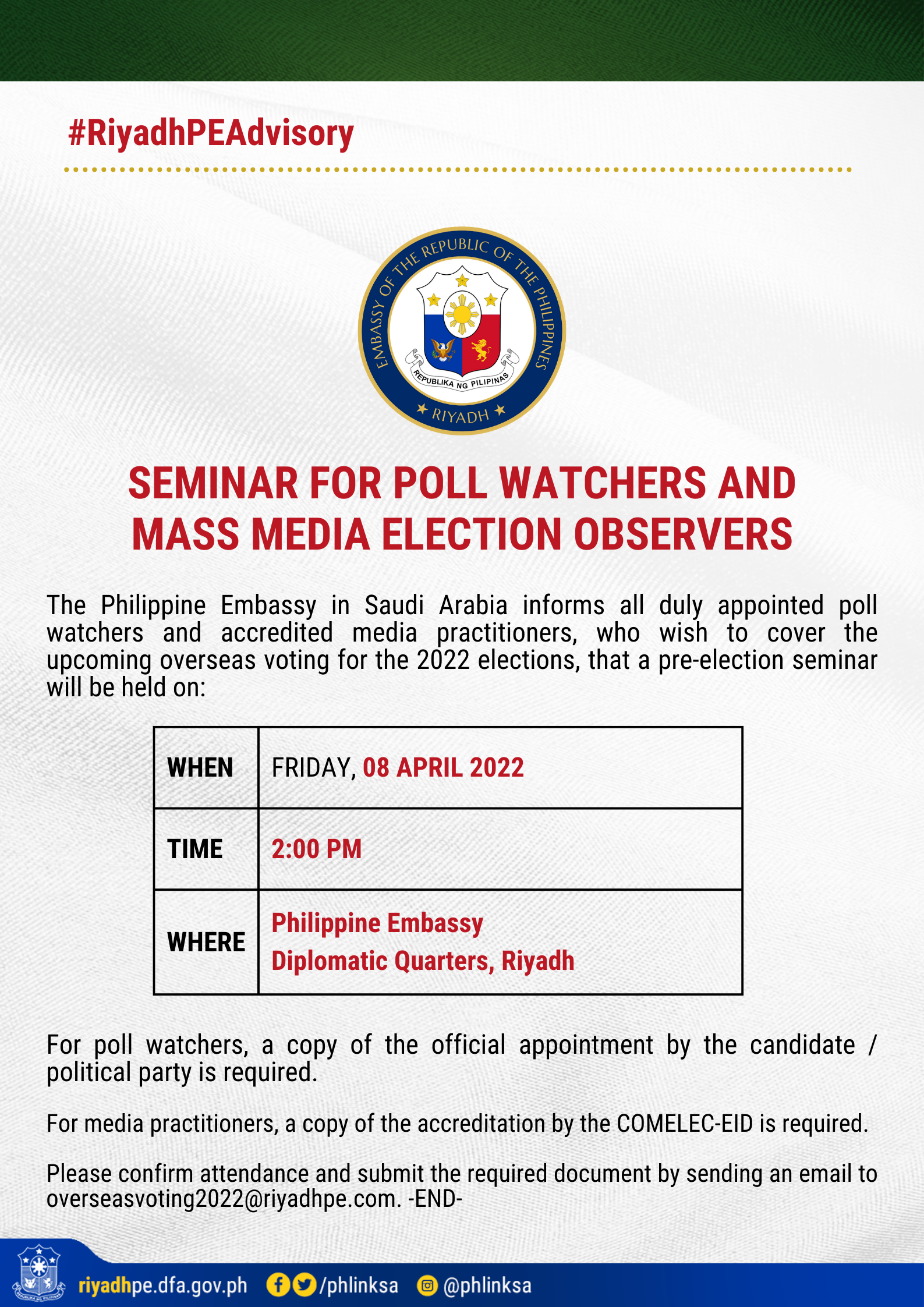 Poll Watcher Training 2022