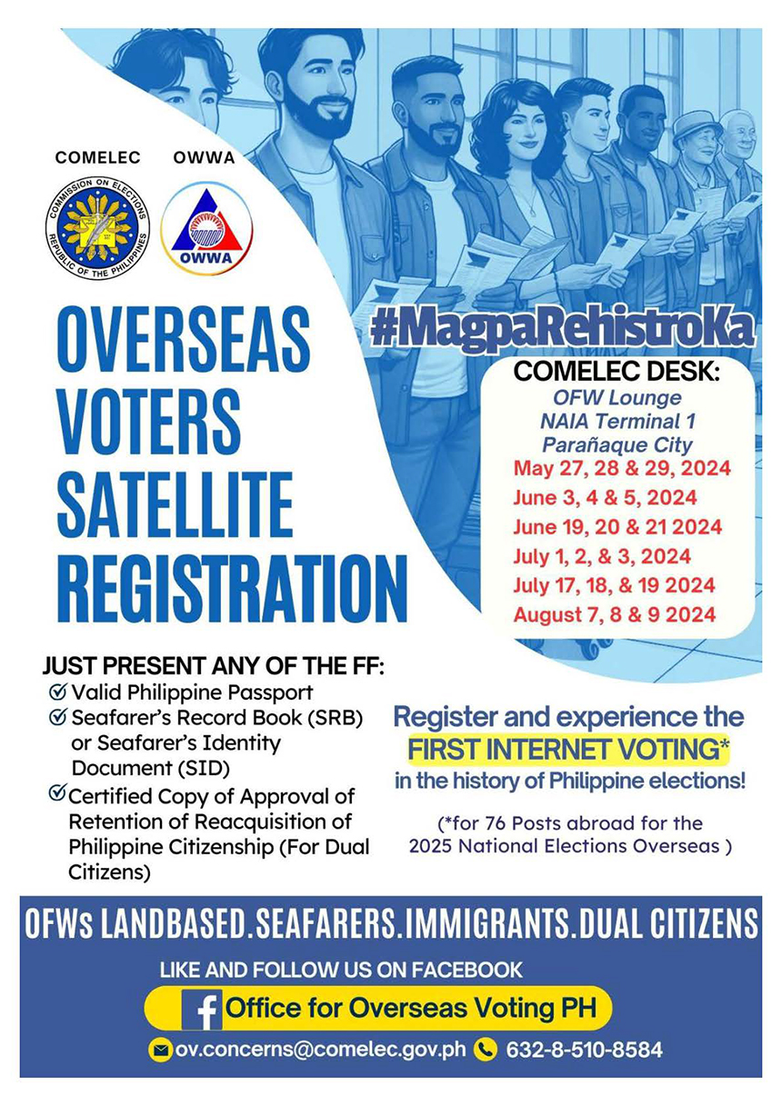 Overseas Voters Satellite Registration in NAIA Terminal 1