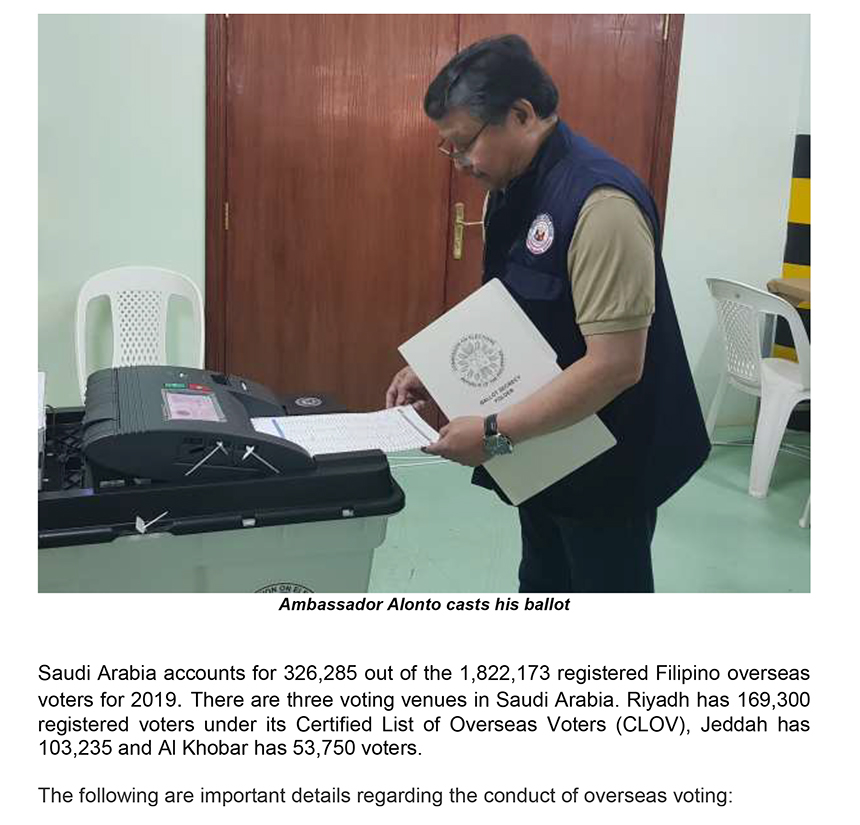 PR 061 2019 873 Voted as Automated Overseas Voting Successfully Starts in Riyadh and Al Khobar 2