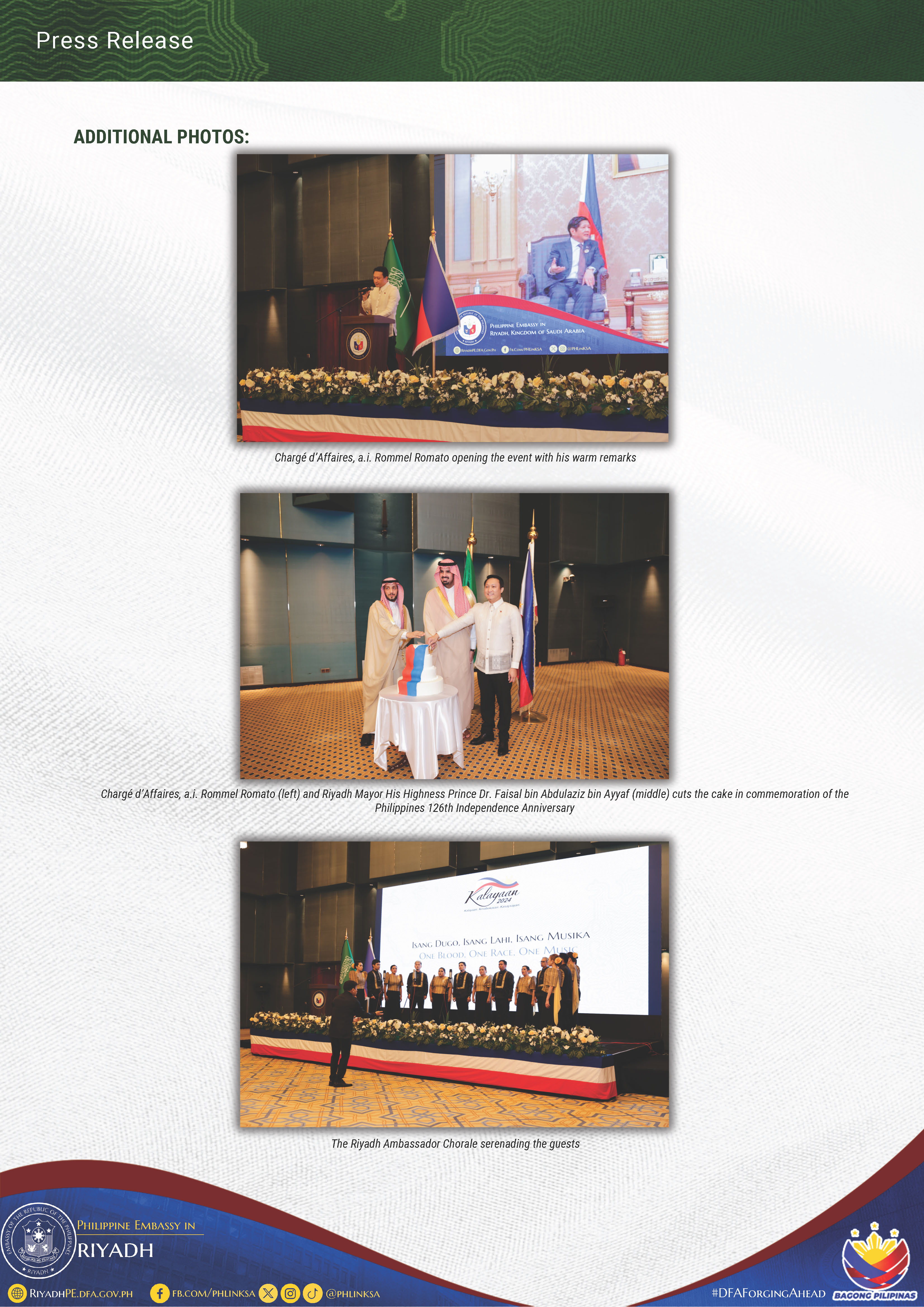 PR 034 2024 PHILIPPINE EMBASSY HOSTS ITS NATIONAL DAY RECEPTION Page 2